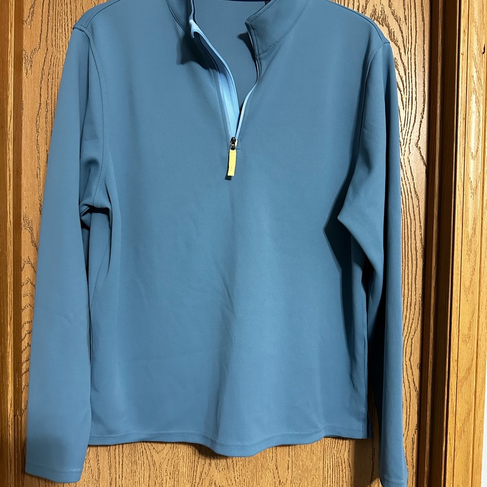 Blue Quarter-Zip Sweatshirt